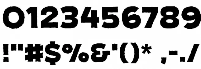 CryptCreep Heavy BB Font OTHER CHARS