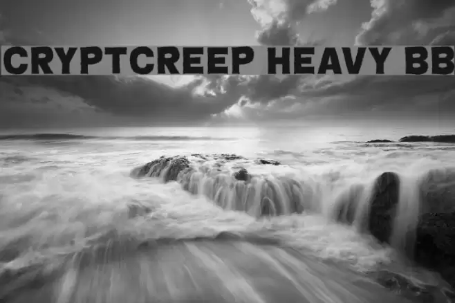 CryptCreep Heavy BB Font examples