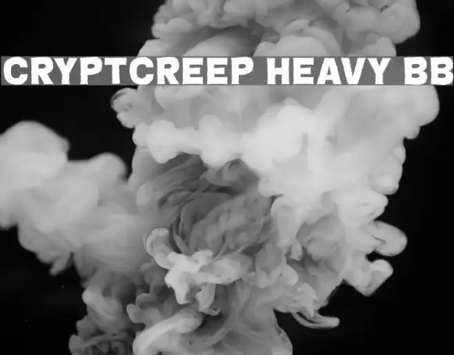 CryptCreep Heavy BB Font examples