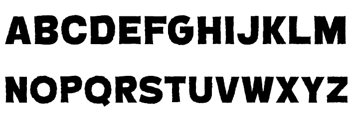 CryptCreep Heavy BB Font LOWERCASE