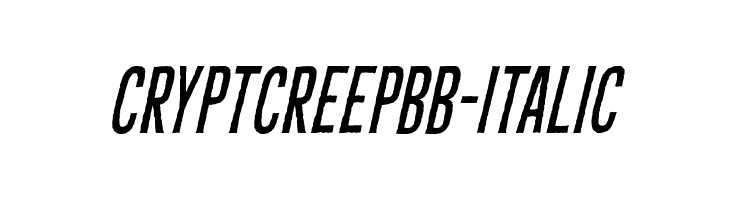 CryptCreepBB-Italic Font