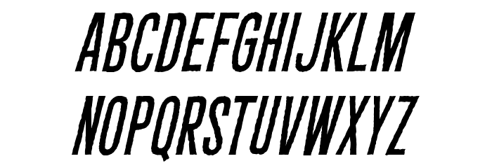 CryptCreepBB-Italic Font LOWERCASE