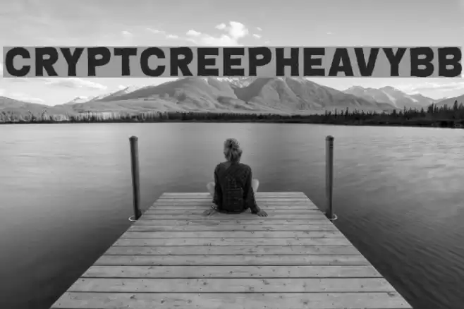 CryptCreepHeavyBB Font examples