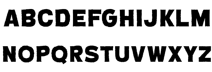 CryptCreepHeavyBB Font LOWERCASE