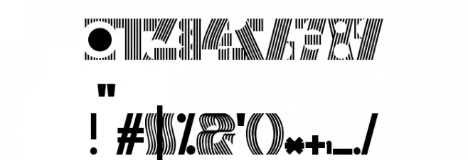 Cryptographic Font OTHER CHARS