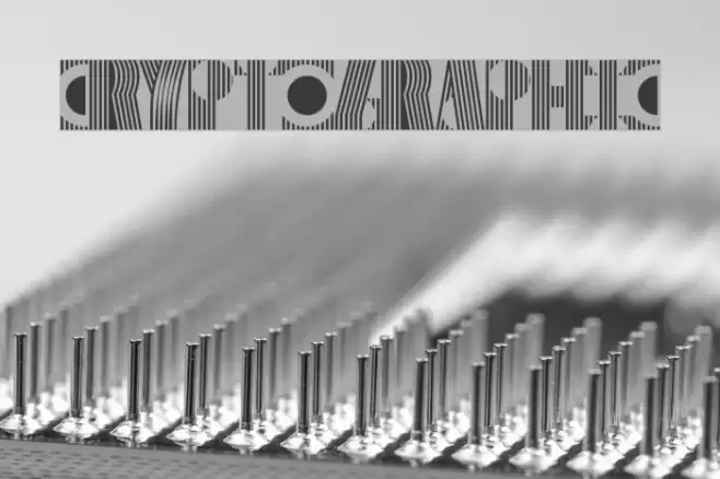 Cryptographic Font examples