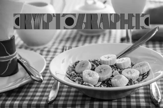 Cryptographic Font examples