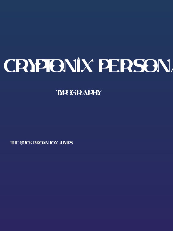 Cryptonix PERSONAL USE ONLY! Poster