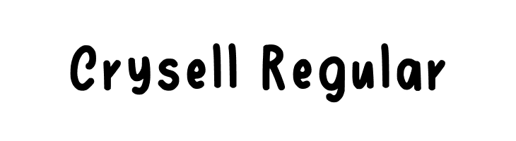Crysell Regular  フリーフォントのダウンロード