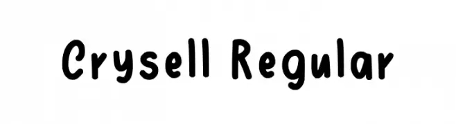 Crysell Regular  フリーフォントのダウンロード