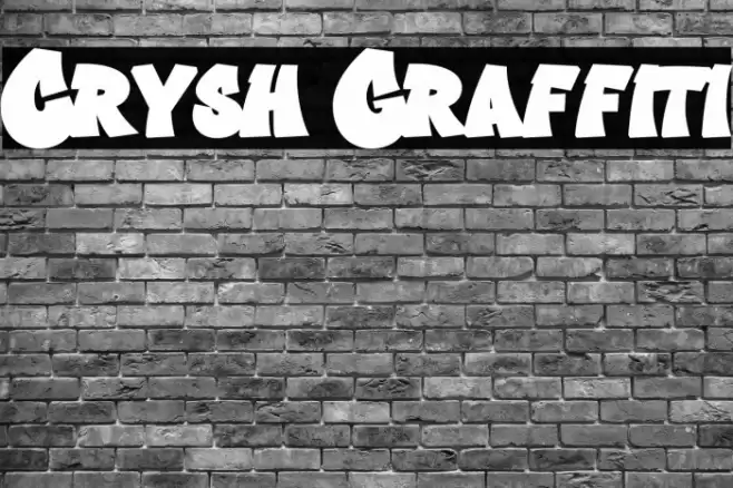 Crysh Graffiti Font examples