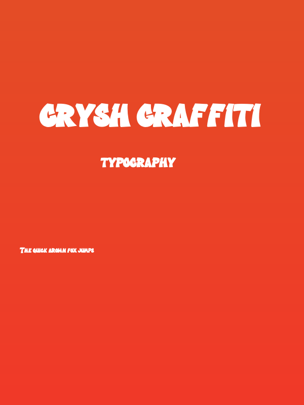Crysh Graffiti Poster