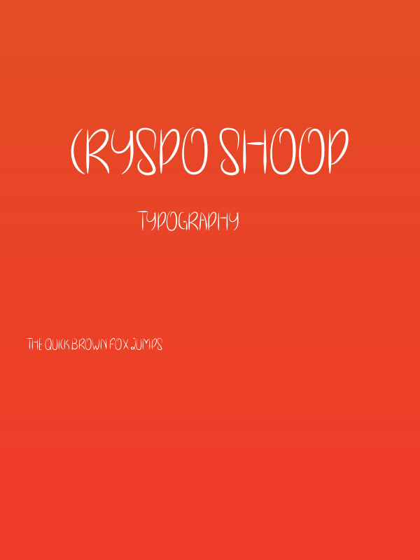 Cryspo Shoop Poster