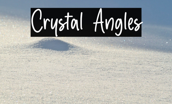 Crystal Angles Example 1
