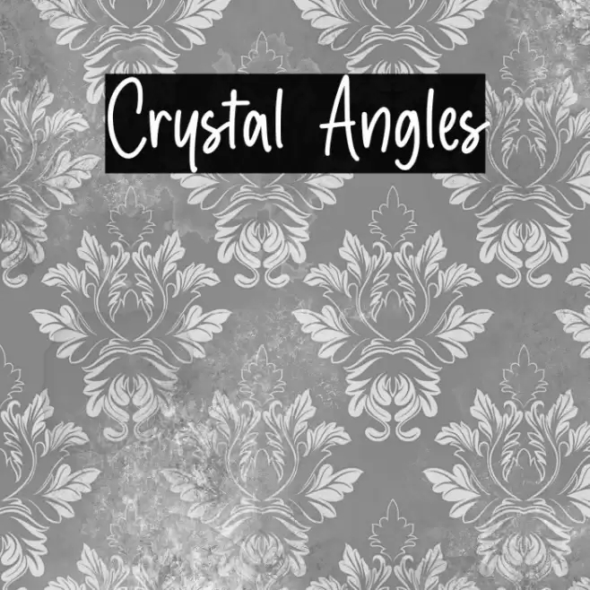 Crystal Angles Font examples