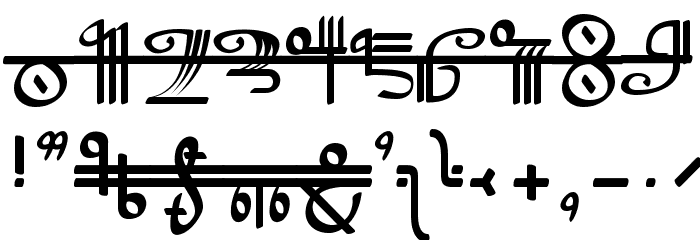 Crystal Bearers Script Font OTHER CHARS