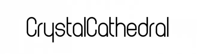 Crystal Cathedral  Frei Schriftart Herunterladen