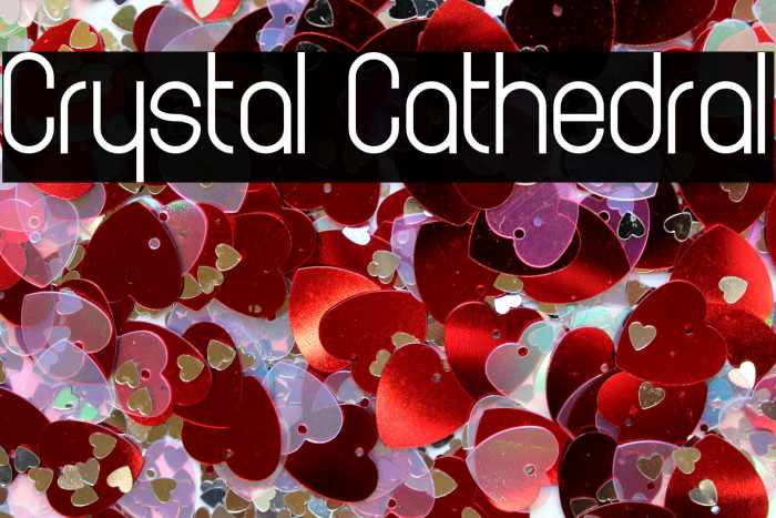 Crystal Cathedral Font examples
