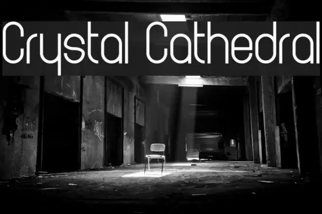 Crystal Cathedral Font examples
