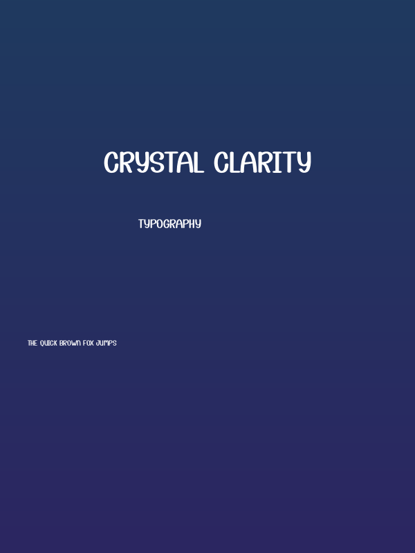 Crystal Clarity Poster