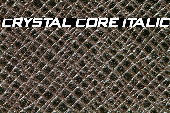 Crystal Core Italic Example 1