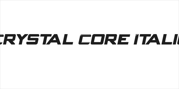 Crystal Core Italic Logo