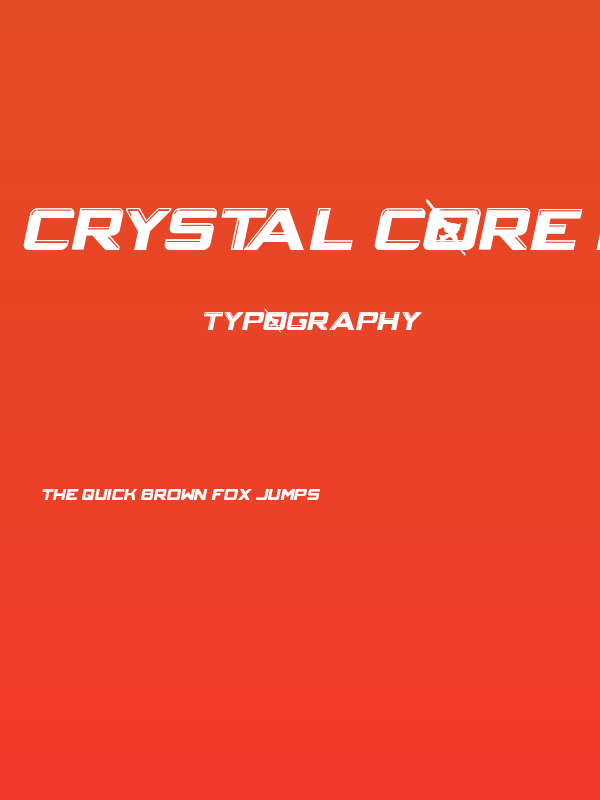 Crystal Core Italic Poster