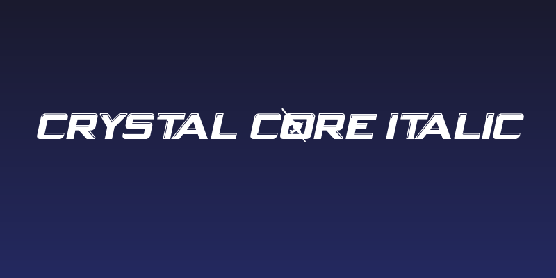 Crystal Core Italic Social Header