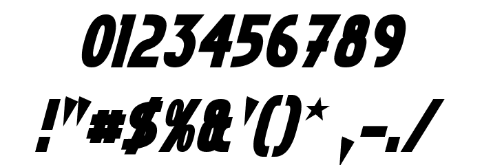 Crystal Deco Bold Italic Font OTHER CHARS
