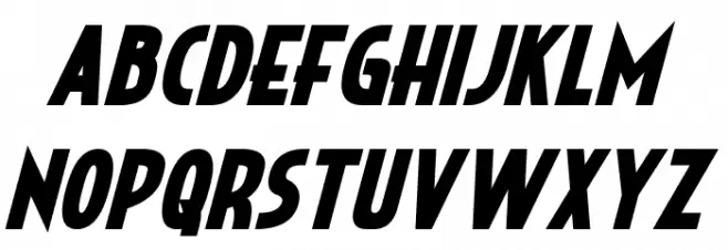 Crystal Deco Bold Italic Polices MAJUSCULES