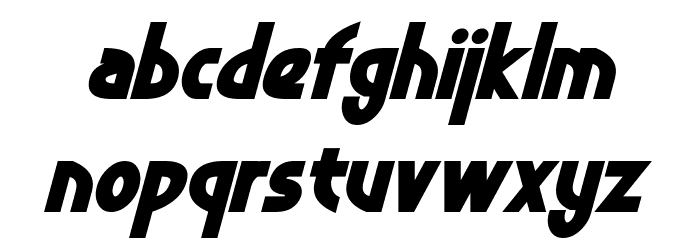Crystal Deco Bold Italic Font LOWERCASE
