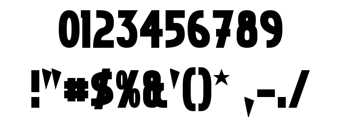 Crystal Deco Bold Font OTHER CHARS