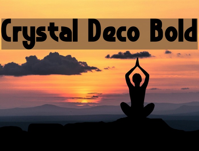 Crystal Deco Bold Font examples