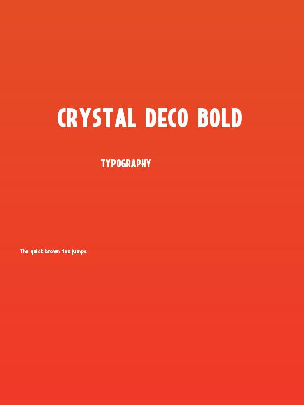 Crystal Deco Bold Poster