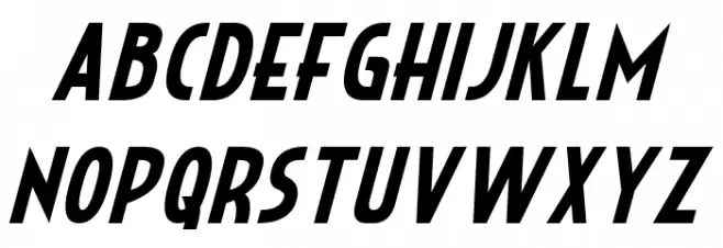 Crystal Deco Italic 字体 大写