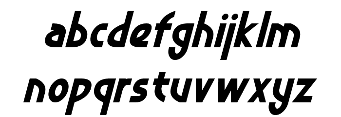 Crystal Deco Italic Font LOWERCASE