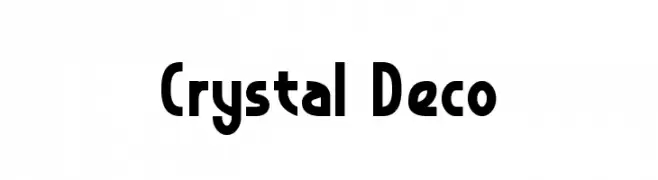 Crystal Deco  Скачать бесплатные шрифты