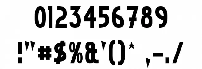 Crystal Deco Font OTHER CHARS