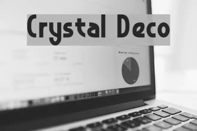 Crystal Deco Font examples
