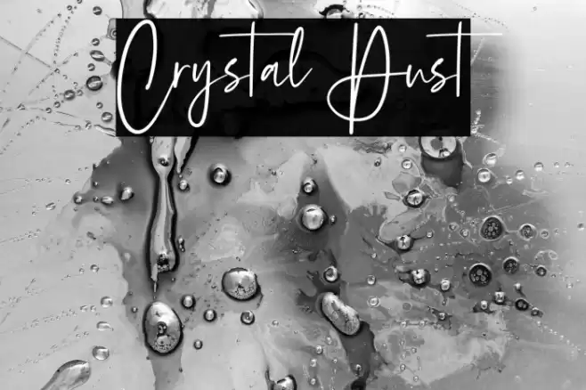 Crystal Dust Font examples