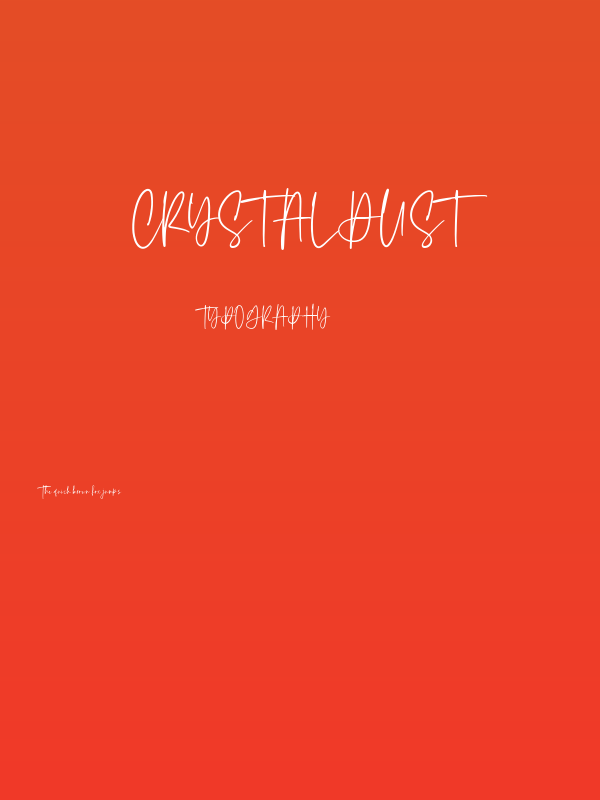 Crystal Dust Poster