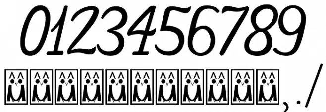 Crystal Heart Font OTHER CHARS