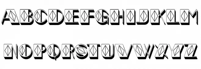 Crystal Hollow Regular Font Litere mari