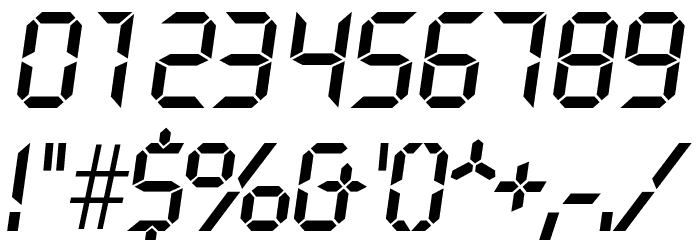 Crystal Italic Font OTHER CHARS