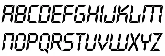Crystal Italic Шрифта ВЕРХНИЙ