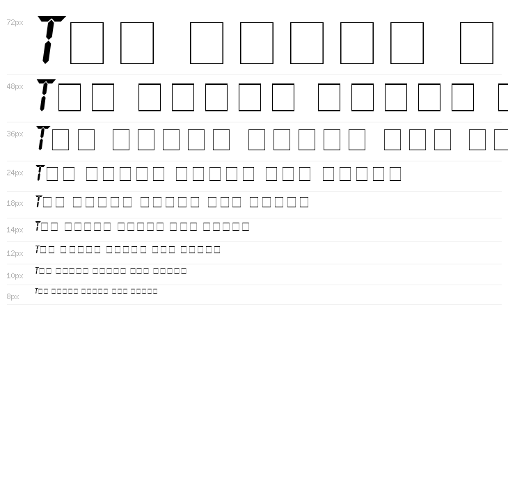 Crystal Italic Waterfall