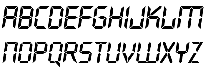 Crystal Italic Font LOWERCASE