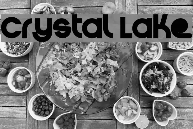 Crystal Lake Font examples