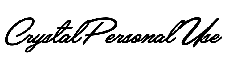Crystal Personal Use  les polices de caractères gratuit tlcharger