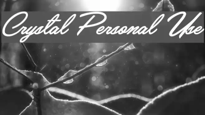 Crystal Personal Use Fuentes examples